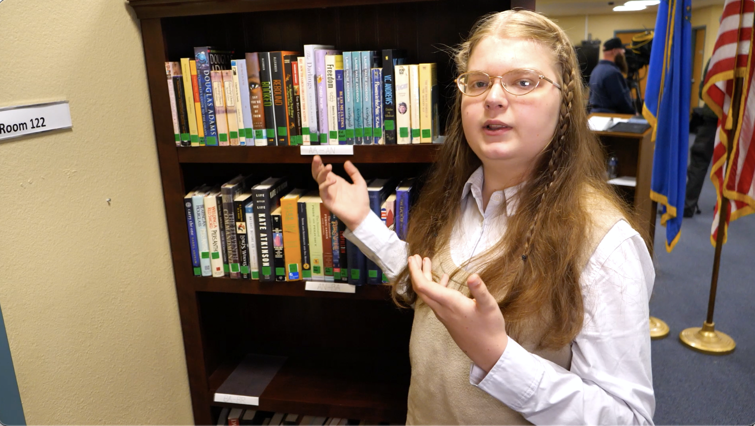  Student in Library